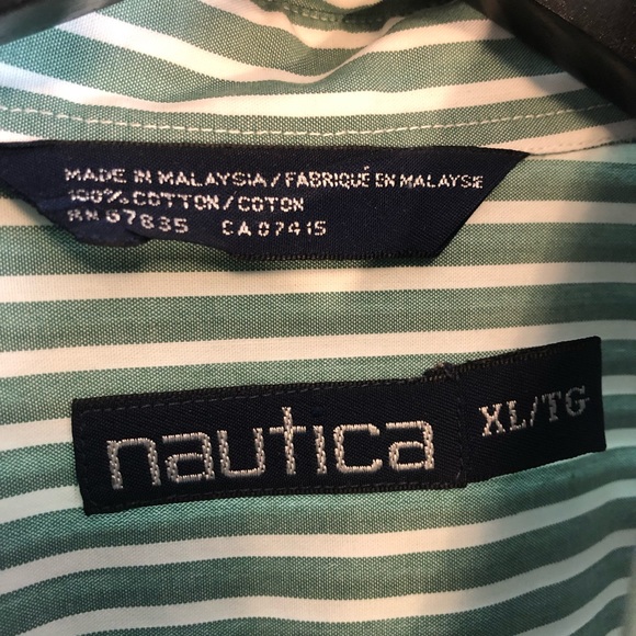 Vintage Nautica Short Sleeve Oxford - Picture 4 of 4